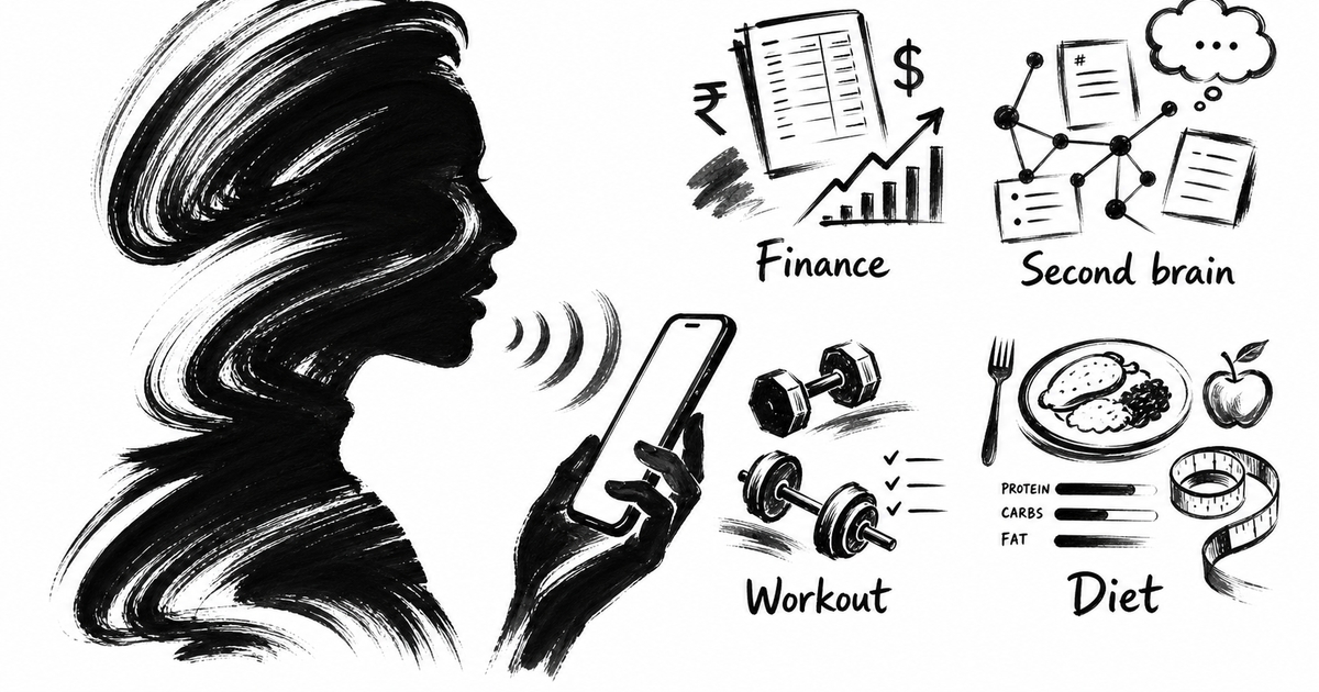 How I Use AI Agents for Personal Accounting, Diet Logs, Body Measurements and Journalling