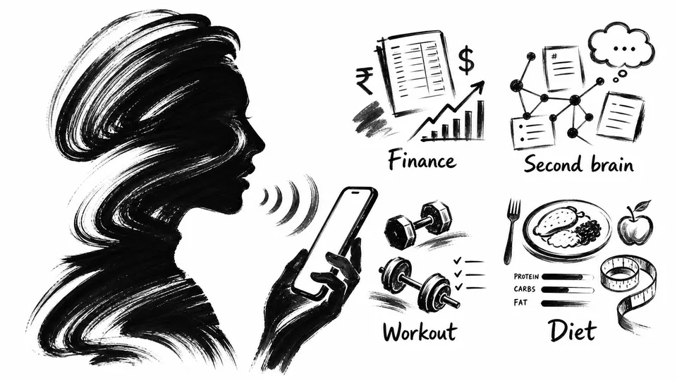Hero image for the post: How I Use AI Agents for Personal Accounting, Diet Logs, Body Measurements and Journalling