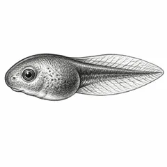 Pencil sketch of a tadpole